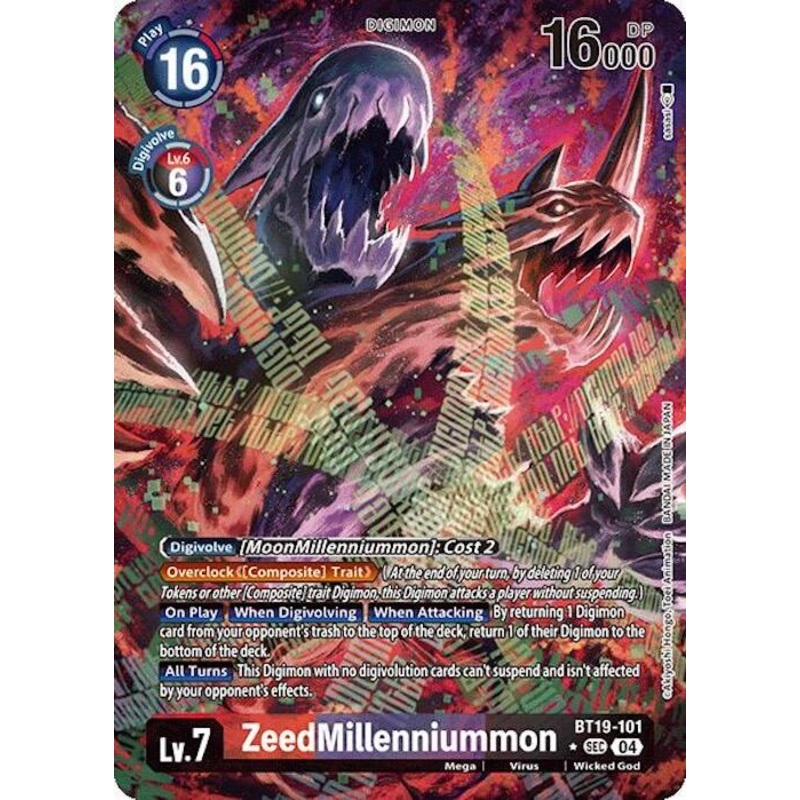ZeedMillenniummon [BT19-101] (Alternate Art) [Release Special Booster Ver.2.5]