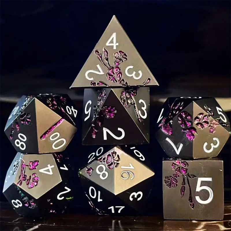 Nightshade – 7 Piece Metal Polyhedral Dice Set