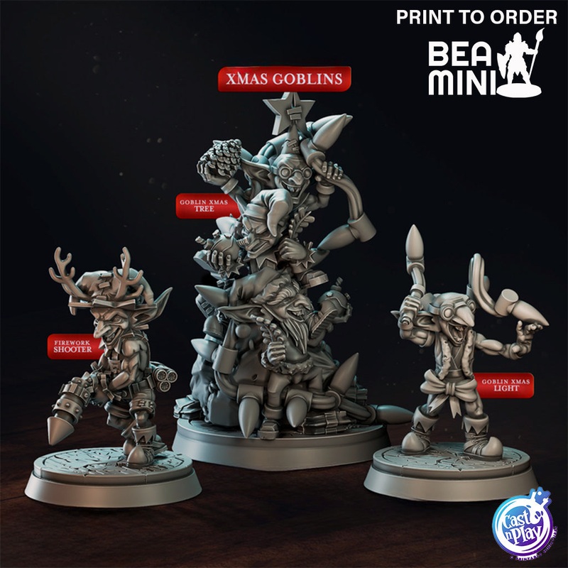 Xmas Goblins | BeaMini Print to Order Miniature